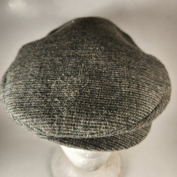 BEACON HILL Driving Flat Cap Hat Men's Large Gray Wool Newsboy Dadcore Vintage - Picture 7 of 9